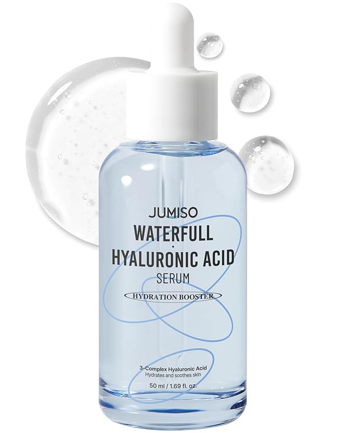 Jumiso Waterfull Hyaluronic Acid Serum 1.69 fl.oz / 50ml | Face Moisturizer, Facial Hydrating Serum for All Skin Types, Moisture Booster for Dry Skin | Vegan, Fragrance-Free