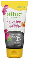 Alba Botanica Hawaiian Detox Cleanser, Anti-Pollution Volcanic Clay, 6 Oz