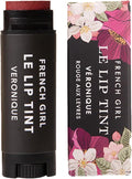 French Girl Le Lip Tint - Moisturizing & Hydrating Lip Balm for Sheer, Buildable Coverage & Shine, Clean Formula, Organic Ingredients, Vegan & Cruelty-Free - Veronique
