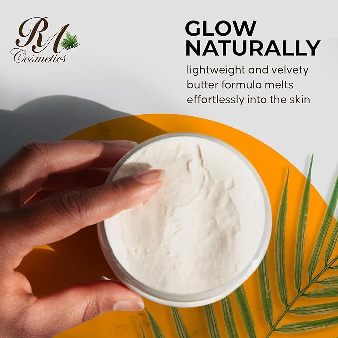 RA COSMETICS Whipped Shea Butter Lavender – 6oz | 100% Pure and Natural African Shea Butter for Men & Women - Ultimate Handcrafted Moisturizer with Essential Vitamins for Radiant Skin & Luscious Hair