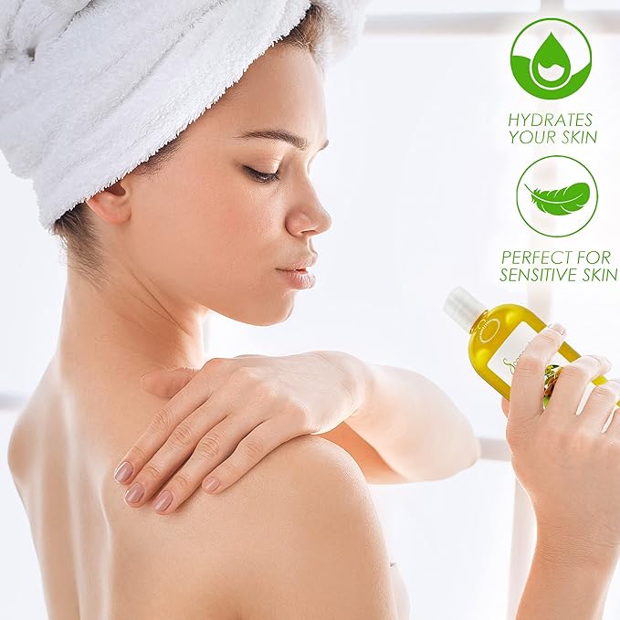 Soapeauty Golden Jojoba Oil | 100% Pure & Natural | Unrefined, Cold Pressed, Hexane Free | Moisturizing Oil for Skin, Face, Hair & Nails - 4 Fl Oz