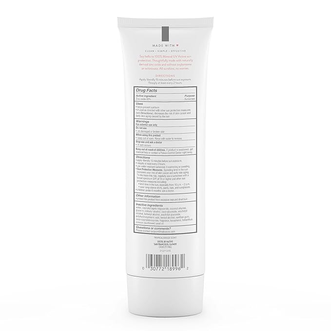 Native Tropical Breeze Body Sun Screen5 oz