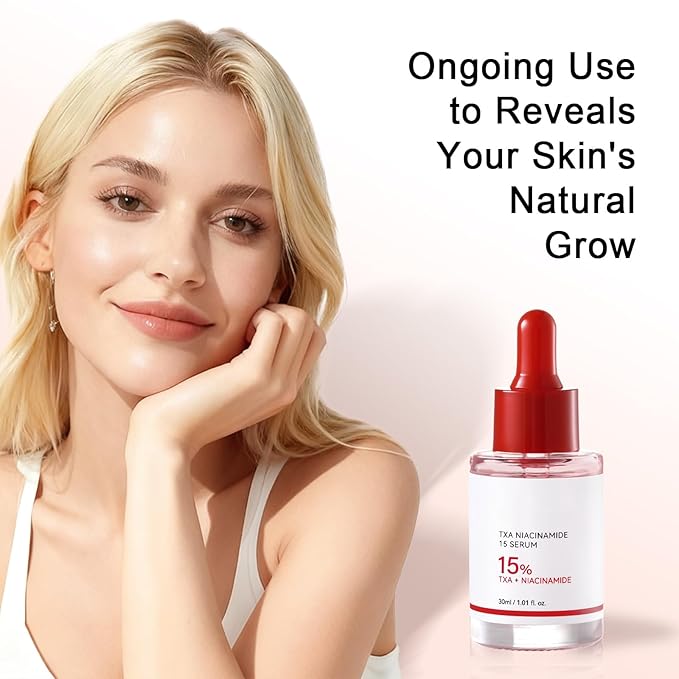 TXA 5% + Niacinamide 10% Facial Serum for Dark Spot, Uneven Skin Tone & Daily Hydration Care, Glow Serum for Face, Tranexamic Acid 5% | Korean Skincare, 1.01 fl.oz