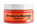 Jersey Botanical Shea Sugar Body Scrub – Exfoliating, Hydrating & Moisturizing Skin Care with Shea Butter, Smooth & Soften Skin, 8 oz (Strawberry Shortcake)