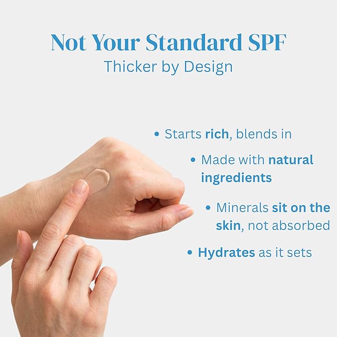 Mineral Face Sunscreen SPF 50, Tinted Aussie Zinc Oxide Sunblock, Hydrating Hyaluronic Acid, Reef Safe, Natural, Organic, Vegan, Australian Made, Ultra Nourishing, Unscented, 100g 3.4oz