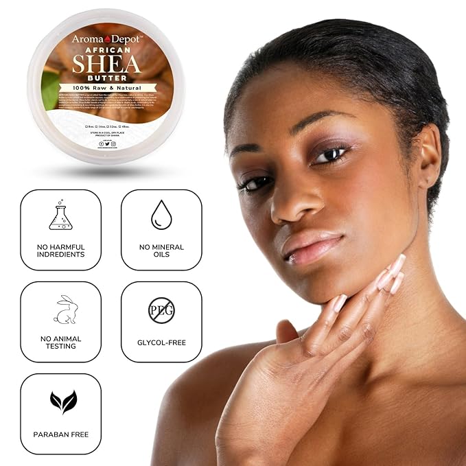 Raw African Shea Butter 3 lb. Ivory/White Grade A 100% Pure Natural Unrefined Fresh Moisturizing, Ideal for Dry and Cracked Skin. It can be used in Body, Hair and Face.