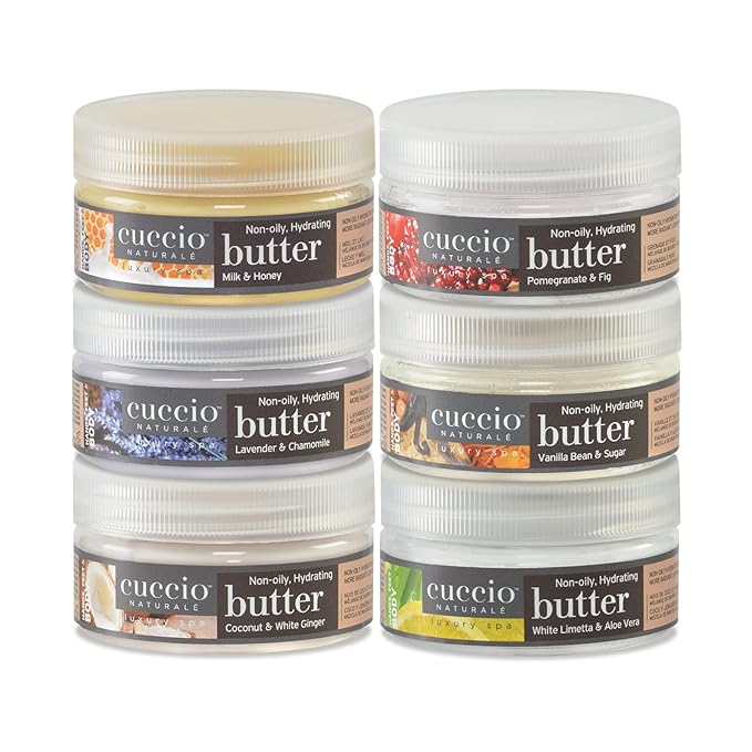 Cuccio Naturale Butter Blends - Ultra-Moisturizing, Renewing, Smoothing Scented Body Cream - Deep Hydration For Dry Skin Repair - Made With Natural Ingredients - Lavender & Chamomile - 8 Oz