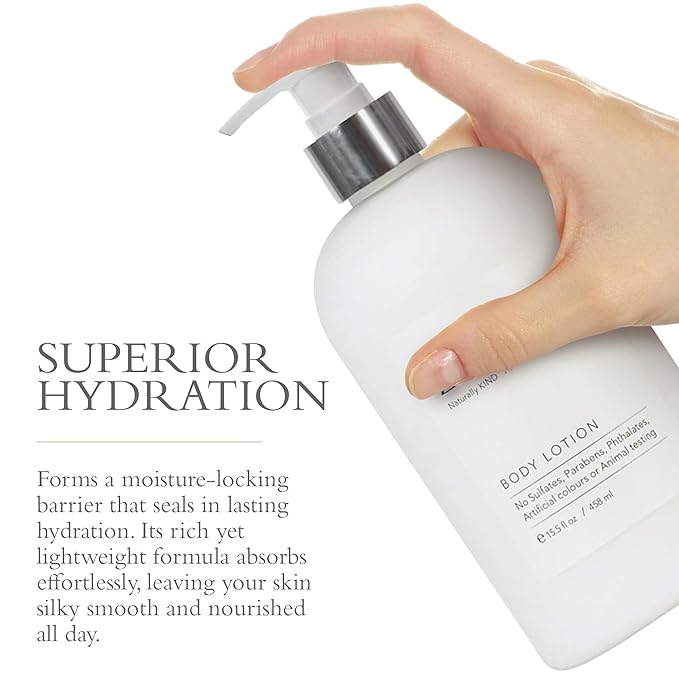 Zero% Unisex Body Lotion - 15.5oz - Light and fresh, Nourishing, Zero Parabens, Sulfates, and Phthalates