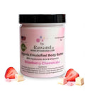 Strawberry Cheesecake Handmade Body Buttercream with Shea & Cocoa Butter based with Natural oils & Hyaluronic Acid - Non Greasy and Moisturizing - Omega Rich Formula (Red (Strawberry cheesecake))