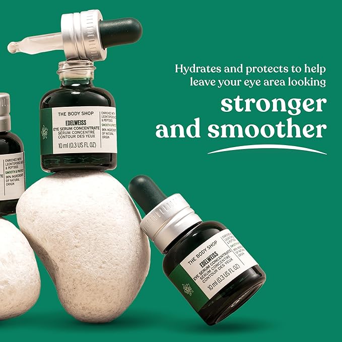 The Body Shop Edelweiss Eye Concentrate – Smooths Under Eye Area – Vegan – 10ml