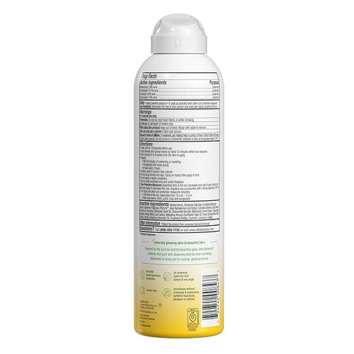 Alba Botanica Sunscreen Spray for Face and Body, Broad Spectrum SPF 50 Sunscreen, Hawaiian Coconut, Water Resistant and Biodegradable, 5 fl. oz. Bottle