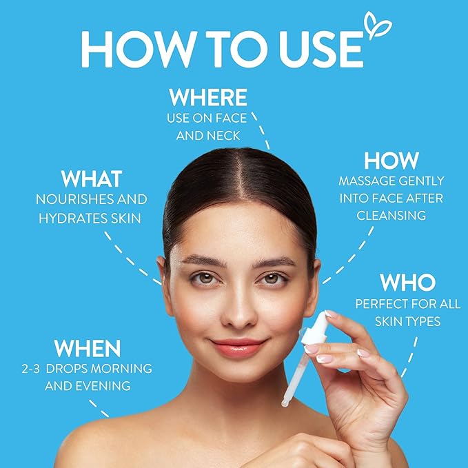By Nature 2% Hyaluronic Acid Serum for Face & Neck – Deep Hydration Serum for Dry, Oily & Sensitive Skin – Lightweight Facial Serum, 1 fl oz
