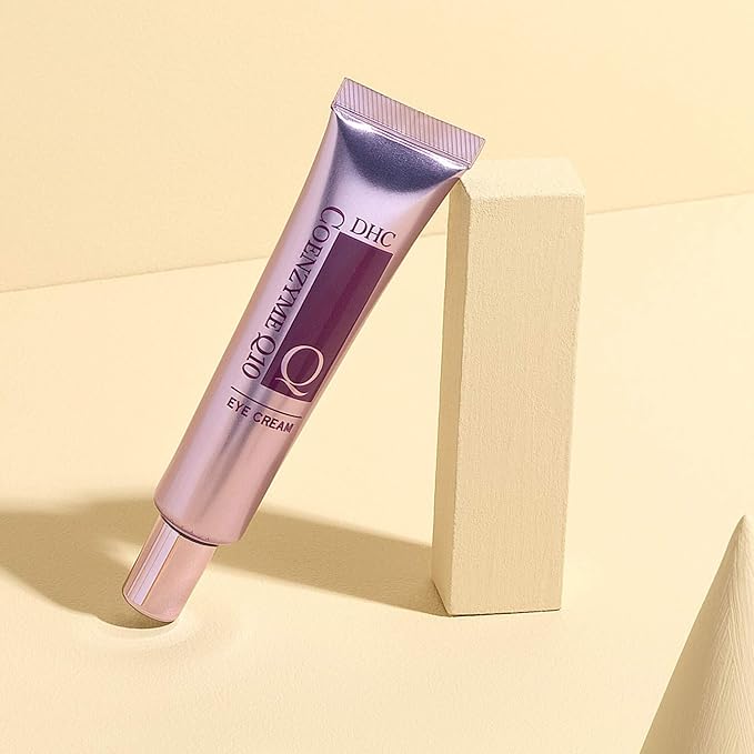 DHC CoQ10 Eye Cream, Antioxidant Treatment for Fine Line and Crow's Feet, Skin-Brightening Vitamin C, Fragrance and Colorant Free, 0.88 oz. Net wt.