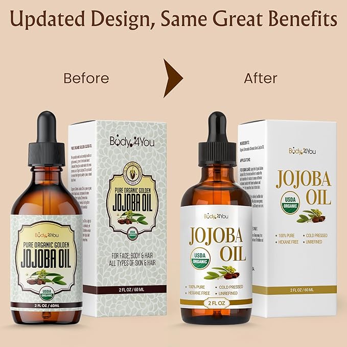 BodyJ4You Organic Jojoba Oil Piercing Aftercare - USDA 100% Pure Cold Pressed Ear Stretching Oil - Gauge Care Nose Septum Cartilage Tragus Navel - Natural Skin Recovery Moisturizer Vegan - Value Pack