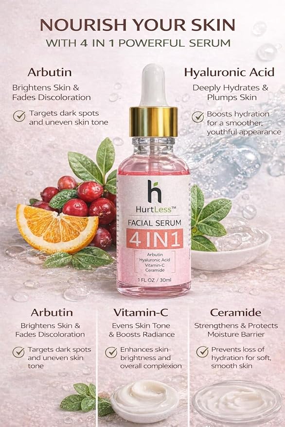 Hyaluronic Acid Face Serum with Niacinamide – Deep Hydration Serum for Dry & Sensitive Skin – Reduce Fine Lines – Fragrance Free, Paraben Free, Daily Use Skin Care