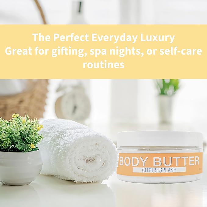 Luxiny Whipped Body Butter for Women & Men – Non-Greasy, Plant-Based Moisturizer with Shea Butter & Essential Oils – Hydrates, Softens & Nourishes Dry Skin (8 oz, Pina Colada)