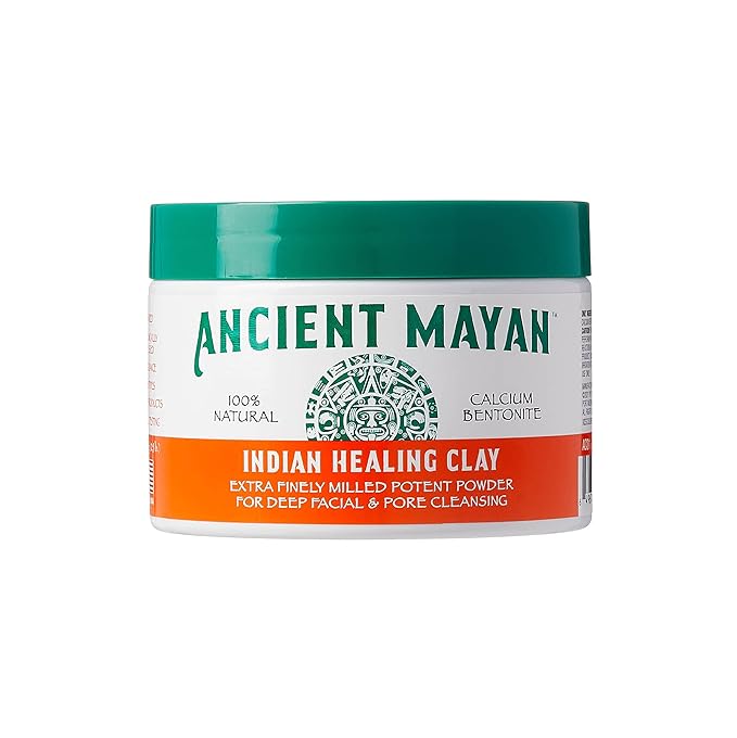 Red by Kiss Ancient Mayan Indian Healing Clay, 100% Natural, for Deep Facial and Pore Cleansing, Deep Hair Conditioning (8 Oz.)