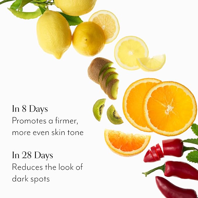 Bliss Vitamin C Face Serum + Glow & Hydrate Hyaluronic Acid Peptides + Niacinamide Antioxidant Brightening Dark Spot - Anti-Aging - Renew Night Acne Glycolic Uneven Tone
