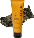 Acure Brightening Facial Scrub - Exfoliating Face Wash, Gentle Daily Scrubber & Exfoliator for Women & Men for Radiant Skin, Cleansing Wash with Sea Kelp & French Green Clay - 4 fl oz