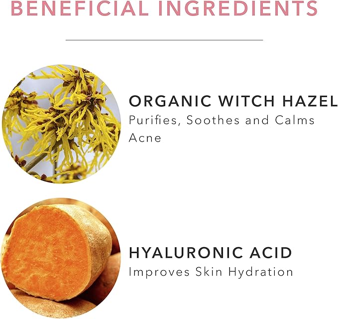 100% PURE Restorative Sea Essence Hydrating Toner, Organic Witch Hazel, Sea Kelp & Hyaluronic Acid Anti-Aging Alcohol-Free Facial Toner (4 Fl Oz)