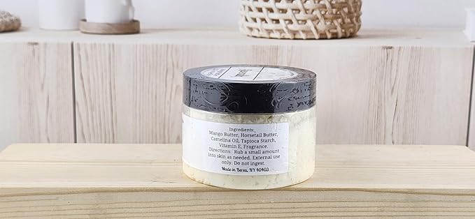 TSA Handmade Whipped Mango Lavender Body Butter Cream, Luxury Body Lotion for Dry Skin, Daily Moisturizing Shea Butter, Sunflower Oil, Mothers, Fathers, Women, Men, Teens, 3.5 oz Jar