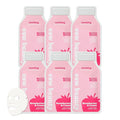 ESW Beauty Strawberries & Cream - Soothing Raw Juice Face Mask (6-Pack) - Calming with Coconut, Vanilla Bean, Almond Milk & Strawberry for Sensitive Skin - Reduces Redness & Nourishes