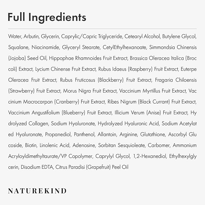 NATUREKIND Hyaluron Lifting Eye Cream, Hyaluronic Acid, 5% arbutin, Niacinamide for Puffy Eyes, Dark Spot and Fine Lines, Hydrating Under Eye Bag, Korean Skin Care, 15ml, 0.5 fl. oz.