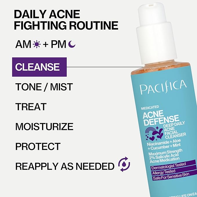Pacifica, Face Wash Acne Defense, 5.8 Fl Oz