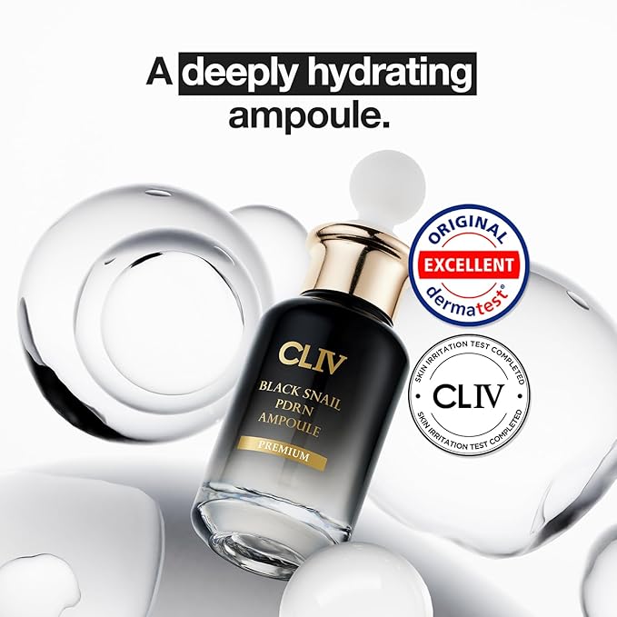 CLIV Premium Ampoule Facial Serum(1.01 fl oz, 30ml) (1.01 fl oz, BlackSnail PDRN)