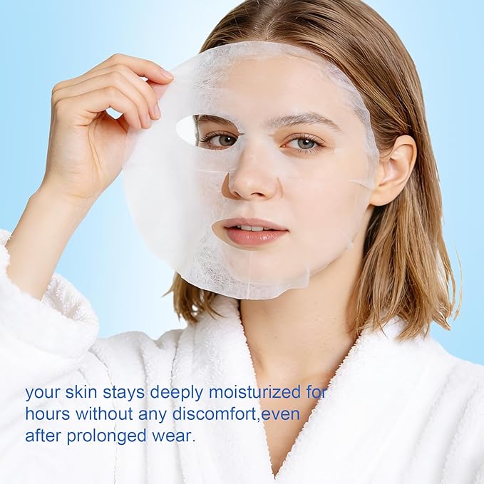 Hyaluronic Acid Face Mask for Skin Hydrating Seekers: 4-Layer Hydrating Banishing Tightness - Instantly Replenish Skin Moisture and Fade Fine Lines Caused By Dryness