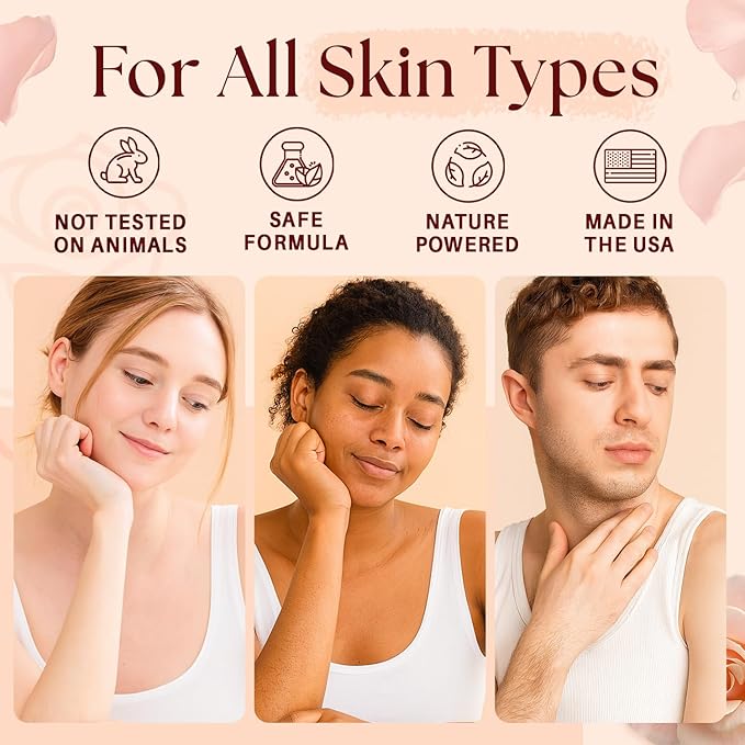 MYSTÉRE BEAUTÉ Himalayan Salt Body Scrub with Collagen & Rose Oil (12 oz) - Exfoliating Scrub for Cellulite, Acne, Scars & Stretch Marks - Deep Cleansing & Moisturizing - Natural Skin Care Gift