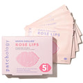 Patchology Serve Chilled Rosé Gel Lip Mask – Hydrating Mask with Resveratrol & Hyaluronic Acid for Soft Feel, Plumping & Moisture – Strawberry Scented, Solution for Dry or Chapped Lips, 5 Count