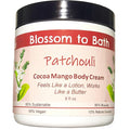 Blossom to Bath Patchouli Cocoa Mango Body Cream (8 Ounce) - Pure Essential Oil Fragrance - Feels Like A Lotion And Works Like A Butter with a Woodsy Exotic Scent