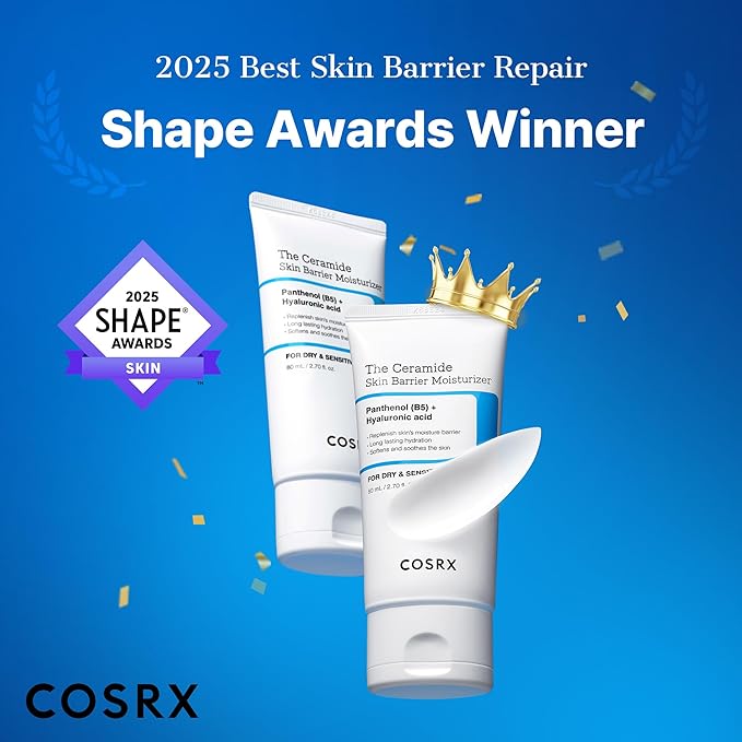 COSRX Ceramide Skin Barrier Moisturizer for Face with 7 Ceramides, Hyaluronic Acid & Panthenol for All Skin Types, 2.7 Fl. Oz, Korean Skin Care