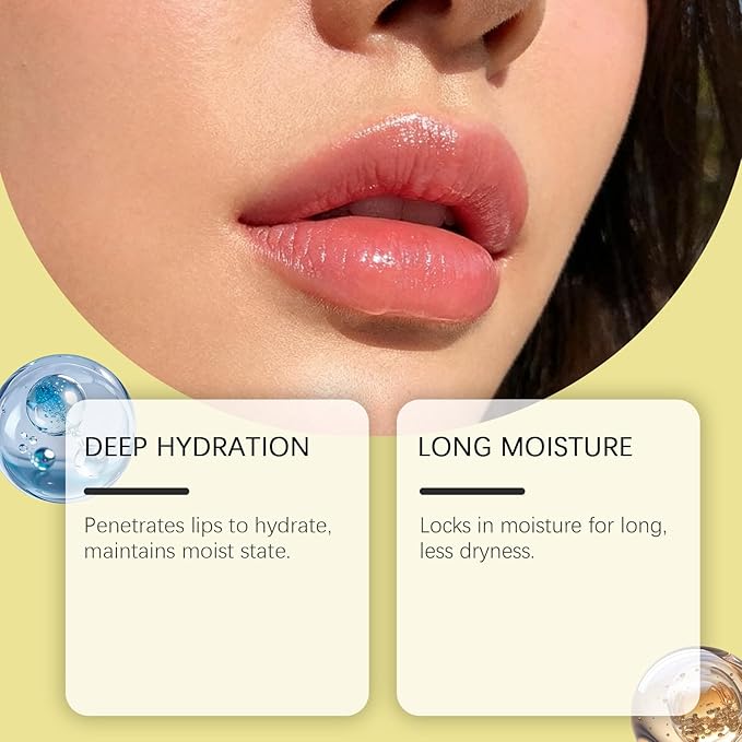 Lip Mask for Overnight Repair - Hydrating Lip Sleeping Mask with Vitamin E & Coconut Extract - Moisturizing Lip Balm Pack for Dry Lips, Non-Sticky Honeybalm Formula (Honey)