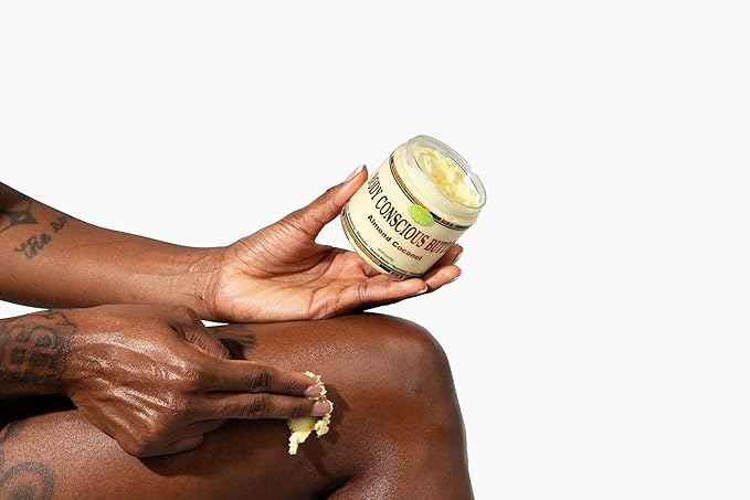 Lulu's Holistics Natural Almond Coconut Body Butter - Hydrating Cream for Soft, Smooth Skin