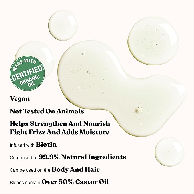 Red by Kiss Professional 99.9% Natural Hair Oil, Organic Vegan Oil Blend for Shine & Hydration Hair, Biotin Infused, Moisturize Nourish & Smooth Hair (Olive, 2.5 Fl Oz)