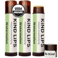 Kind Lips Watermelon Organic Lip Balm Natural Moisturizing Lip Care 3 Pack