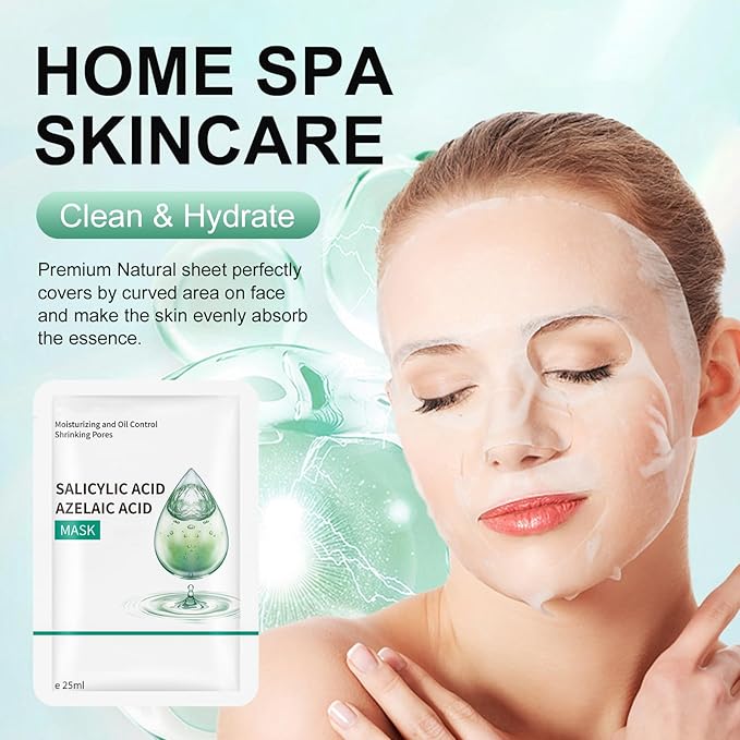 Facial Masks Skincare for Women,Moisturize Face Mask Sheet for Girl,Hydrating Face Mask for All Skin Types,Dry Skin & Sensitive Skin (10-Packs)