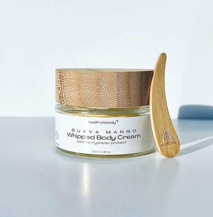 Real Fruit Body® Guava Mango Whipped Body Cream (1.38 Ounces | 50 ml) - 100% Pure and Natural, Leaping Bunny Certified, Vegan