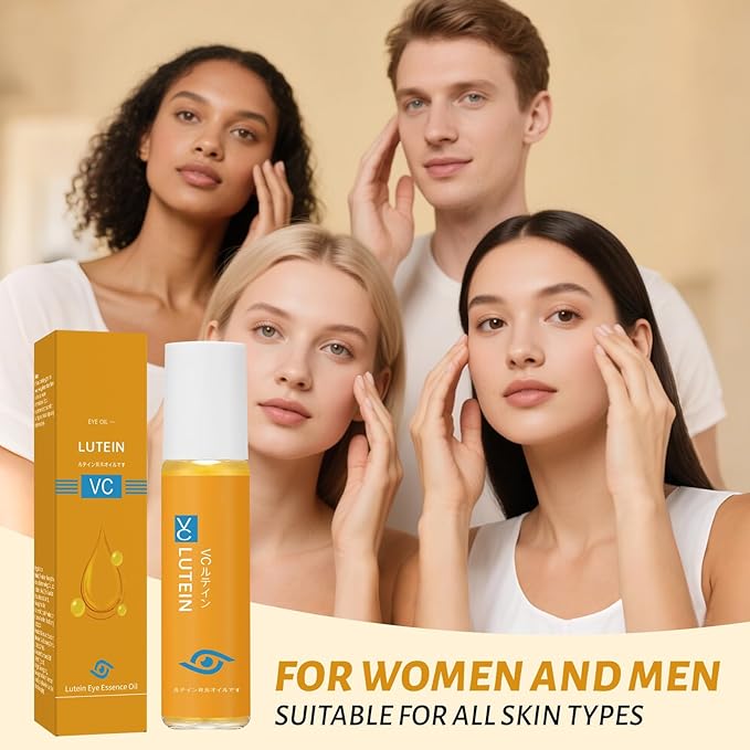 3PCS Lutein Eye Essence Oil, New Upgrade VC Lutein Anti-Wrinkle EyeSerum, Ruy Eye Oil 𝐯𝐜, Improve Eyes Bags Dark Circles for Women Men