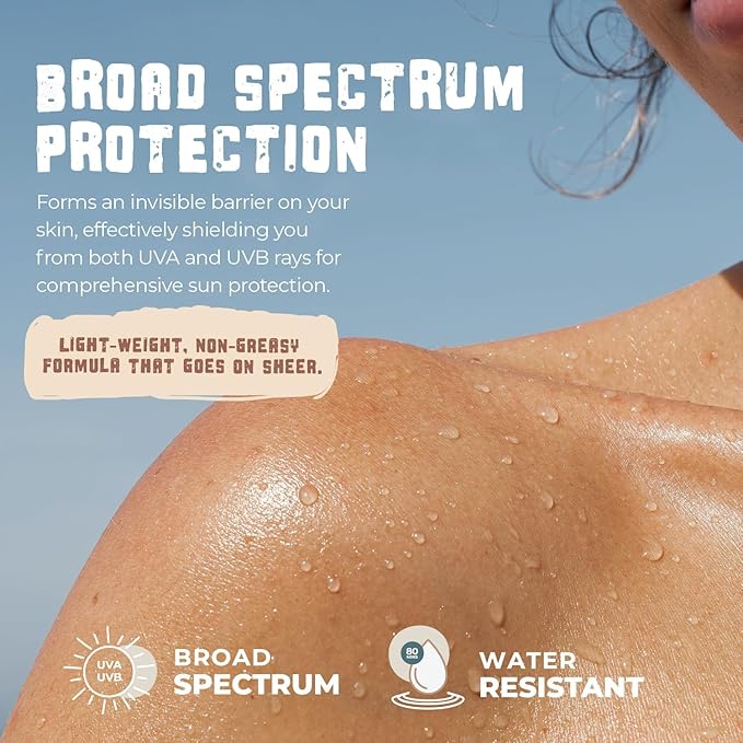 Happy Ocean Reef Safe Sunscreen SPF 45 – Biodegradable Mineral Zinc Oxide Lotion, Water Resistant, Travel Size 2.5 oz, Face & Body