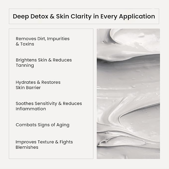 WILD OAK Dead Sea Healing Mud Clay Mask for Face | 2% Niacinamide, Calendula & Zinc Oxide | Paraben & Sulphate Free | Blemishes, Evens Skin Tone, Enhances Radiance | For All Skin Types | 3.52 oz