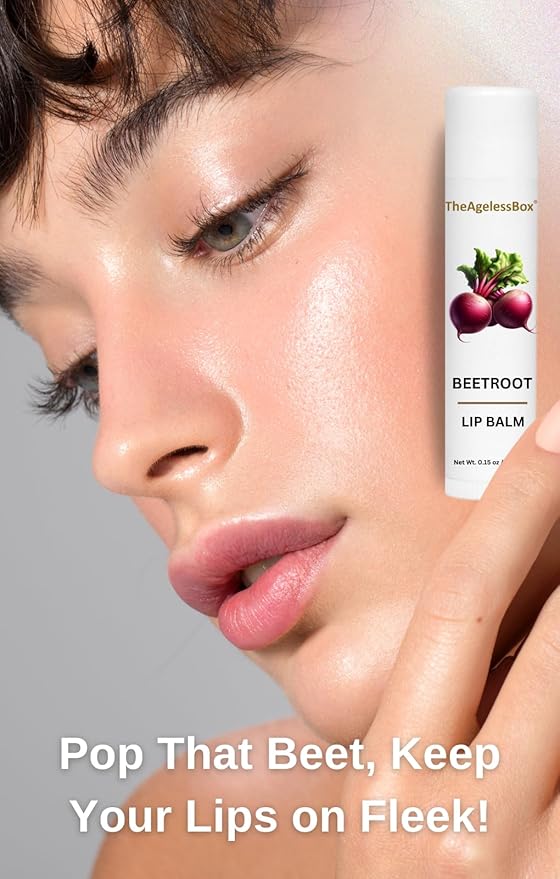 Lip Balm – Natural Moisturizing Lip Care, Organic Plant-Based Formula with Cold-Pressed Oils & Antioxidants, Vegan, Cruelty-Free (4.25 gm, Beetroot)