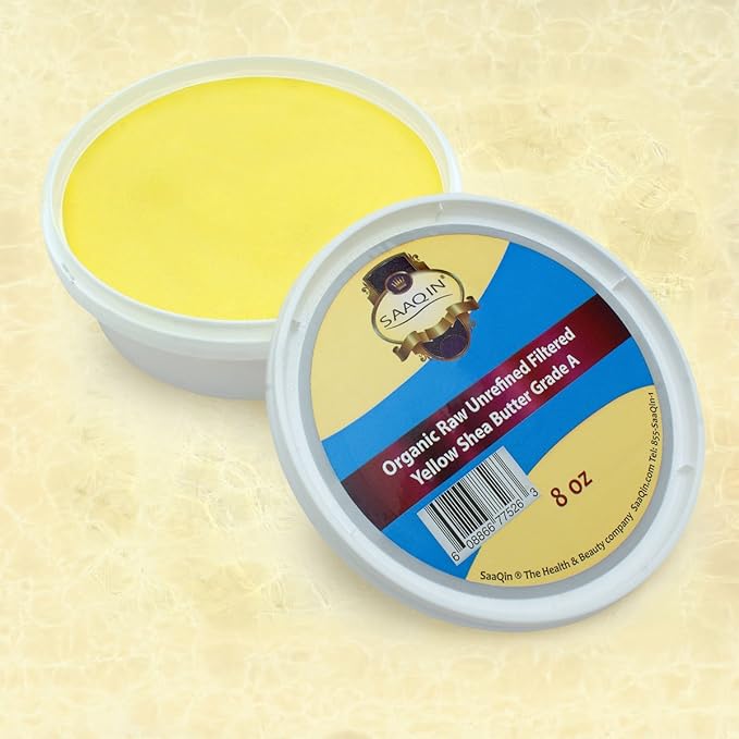 Authentic Organic African Shea Butter FILTERED & CREAMY 8 Oz (Multi pack)
