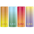 ILIKA 100% Natural Lip Balm - Organic, Plastic-free, Vegan, Vitamin E, COSMOS Certified, 4-Pack Essential Collection - Ginger Lemon, Eucalyptus Mint, Lavender Chamomile, Almond Cardamom Rose, 0.15 oz