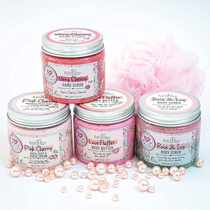Bella & Bear Love Flutter Body Butter - Hydrating Cream for Soft, Smooth Skin | Perfect for Stretch Marks & Scars | 6.7oz of Nourishing Love