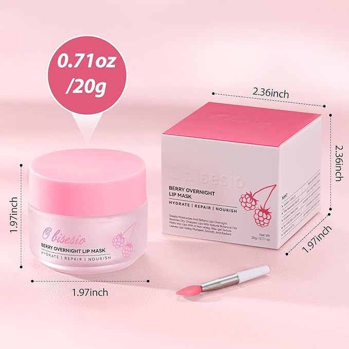 Lip Mask,Lip Balm,Overnight Lip Mask,Lip Cream,Lip Sleeping Mask,Enriched With Squalane And Jojoba Oil.A Long-Lasting,Deeply Nourishing Lip Treatment That Provides Intense Hydration Without Stickiness