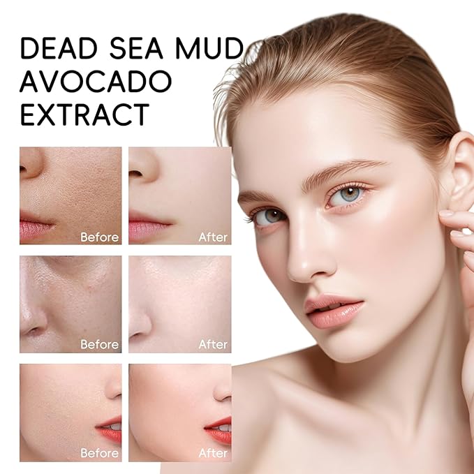 Clay Mud Face Mask for Women,Avocado Dead Sea Mud Facial Mask Skincare,Deeping Cleansing,Oil Control,Hydrating Face Cleaning Clay Masks for All Skin Types (4.2OZ)