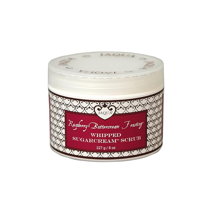 JAQUA Beauty Raspberry Buttercream Frosting Handmade Whipped Organic Sugarcream Scrub